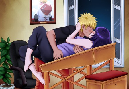 NaruHina Late Night - hinata, night, naruhina, naruto