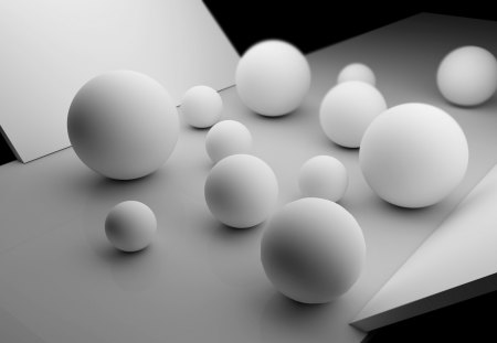 Space Balls - cg, cinema 4d, balls, render, gi, hd