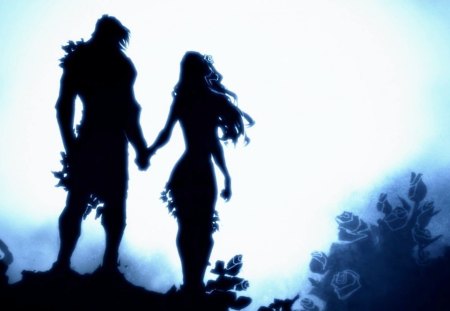 Warriors love - love, warrior, heaven, art, game, human, darksiders, colors, earth