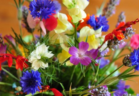 Fresh flowers - beautiful, colors, colorful, delicate, fresh, lovely, bouquet, garden, harmony, flowers, nice, freshness