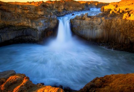 STREAM FALLS - stream, rocks, water, waterfall, stones, nature