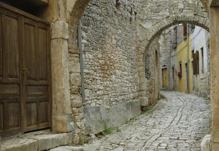 Old Jerusalem Streets - federico, architecture, houses, alley