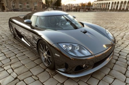 koenigseeg ccx - shiny, square, car, stones