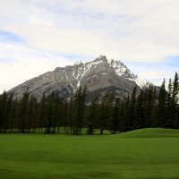 The summit of the mountain at Banff