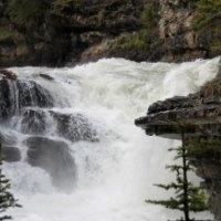 Waterfalls in cascade at Banff Alberta