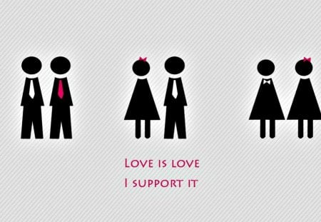 I support love