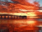 Sunset over Pier