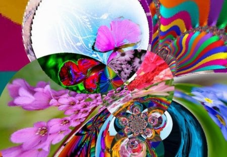 SIXTEEN INTO ONE - sixteen, colours, pretty, abstract