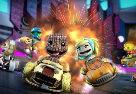 LittleBigPlanet Karting - littlebigplanet, sony, karting, united front games, ps3, sackboy, media molecule