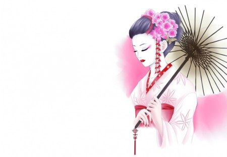 Geisha - anime, geisha, chinese, cg