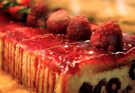 Cake - photo, strawberry, yummy, cake