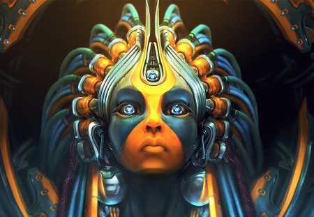 CG face - face, god, ancient, cg