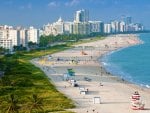 aerial view of miami beach