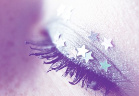 PURPLE Dreamâ™¥ - purple, stars, girl, eye, dream, dreaming