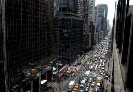 A New York Street - usa, manhattan, new york, north america