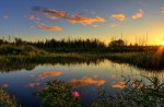 great lake sunset scenery