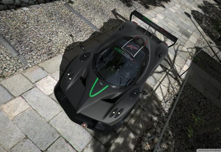 zonda - carbon fiber, black, car, tiles