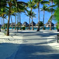 The beach of Bora Bora