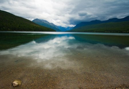 Shore to Shore - water, lake, shore, reflection