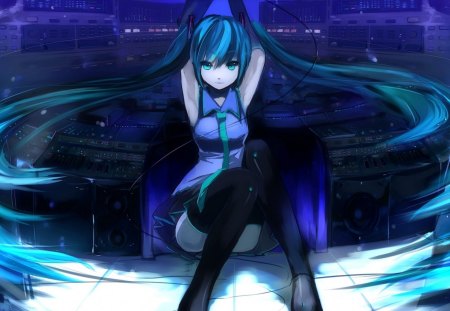 Who You Are in Music - hatsune, miku, who, you, vocaloid, anime, in, megurine, luka, music, are