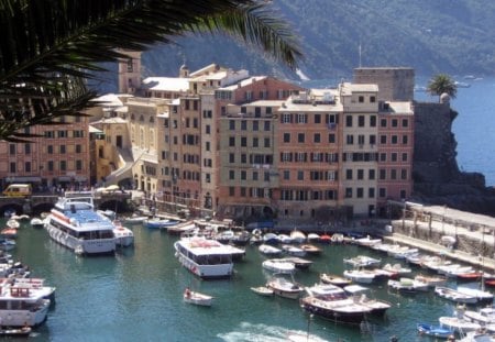 Camogli, Italy - ocean, abstract, italy, harbour, photography