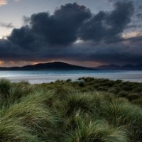 stormy shore landscape