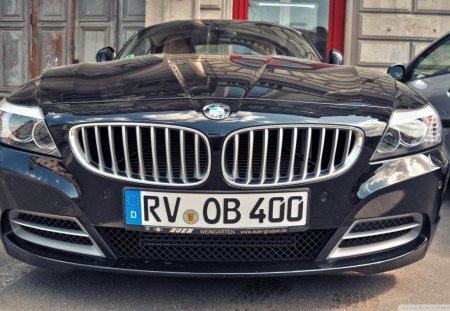 bmw z4 - front, parked, facade, car