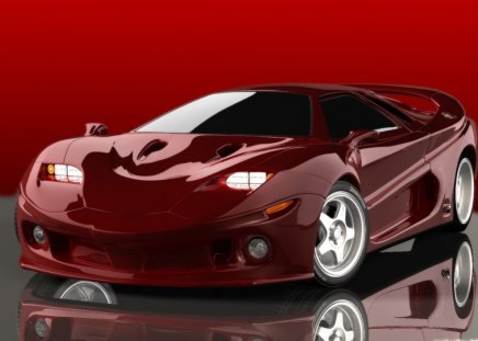 Hot Concept - sports, supercar, wheels, cgi, concept, car, red, digital, super, prototype