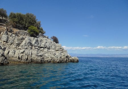 Adriatic sea - adriatic sea, croatia, sea, sea rock