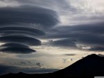 lenticular clouds over mt. iwate japan