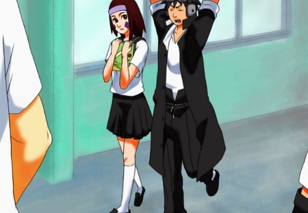 rin and obito - uchiha, rin, obito, school