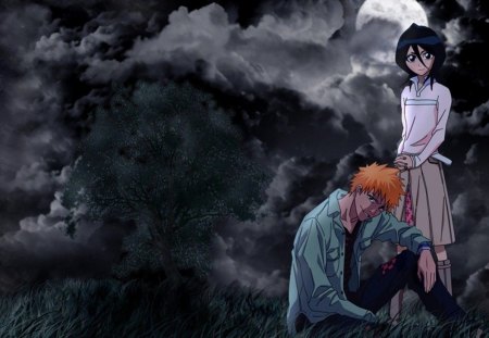 Night Fun - night, shinigami, bleach, dark