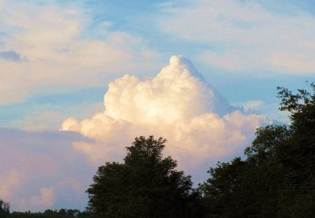 Cloud Mountain - nature, sunset cloud, sky, cloud