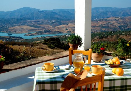 BREAKFAST is READY! - view, view from front terrace casa rosina, terrace, rest, house, relax