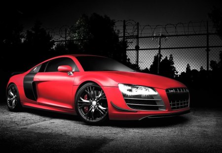 Red devil.... - famous, fast, hammock, paradise, cars, seagull, exotic, r8, cool, red, supercar, audi, britney spears, audi r8