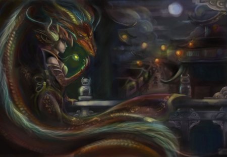 League Of Legends - Shyvana - half dragon, lol, game, dragon, league of legends, shyvana