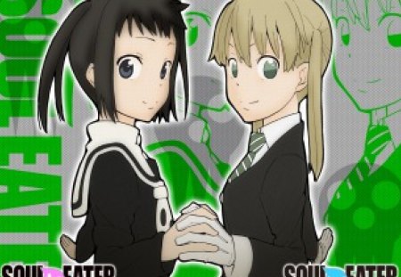 Soul eater not(Maka and Tsugumi) - cute, anime, tsugumi, maka