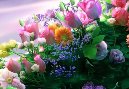 DigiArtFlowers - nice, art, flowers, lovely