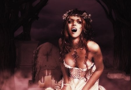 Midnight Vamp - vampire, girl, beauty, gothic