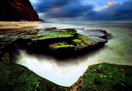 ROCKY SHORE - shore, nature, sea, stones, rocks