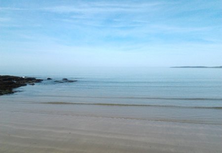 Morning on the Irish Shore - beach, ireland, irish coast, sea, sand