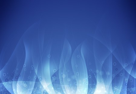 Blue Flame - blue, blue flame, bubbles, flame, dual screen