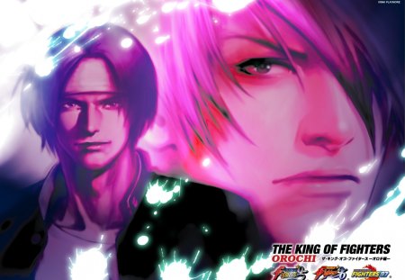 kyo kusanagi & iori yagami - War of Genesis III & Anime Background