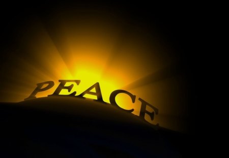 Peace - peace, gold