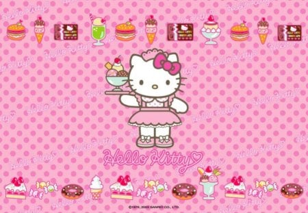 Waiter Kitty - cute, hello kitty