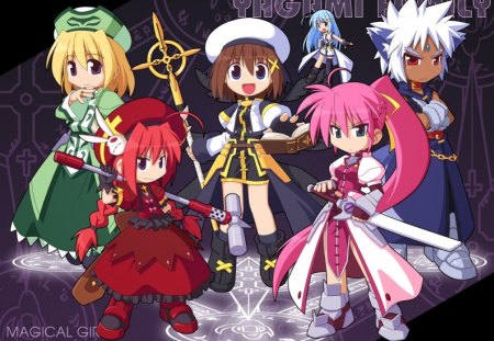 Chibi Hayate and Crew - hayate, nanoha, anime, reinforce ii, signum, vita