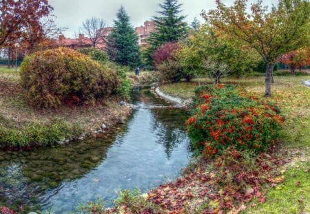 autumn park shades - park, autumn, shades