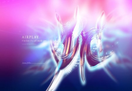 Airplay - abstract, play, symbol, air