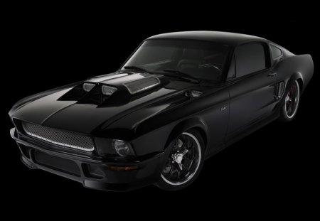 mustang - black, nice, ford, mustang