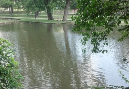 Peaceful Park - peaceful park, stream, water, waters, park water, city park, creek